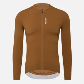 Men's LS Cycling Jersey Reki Otter Brown