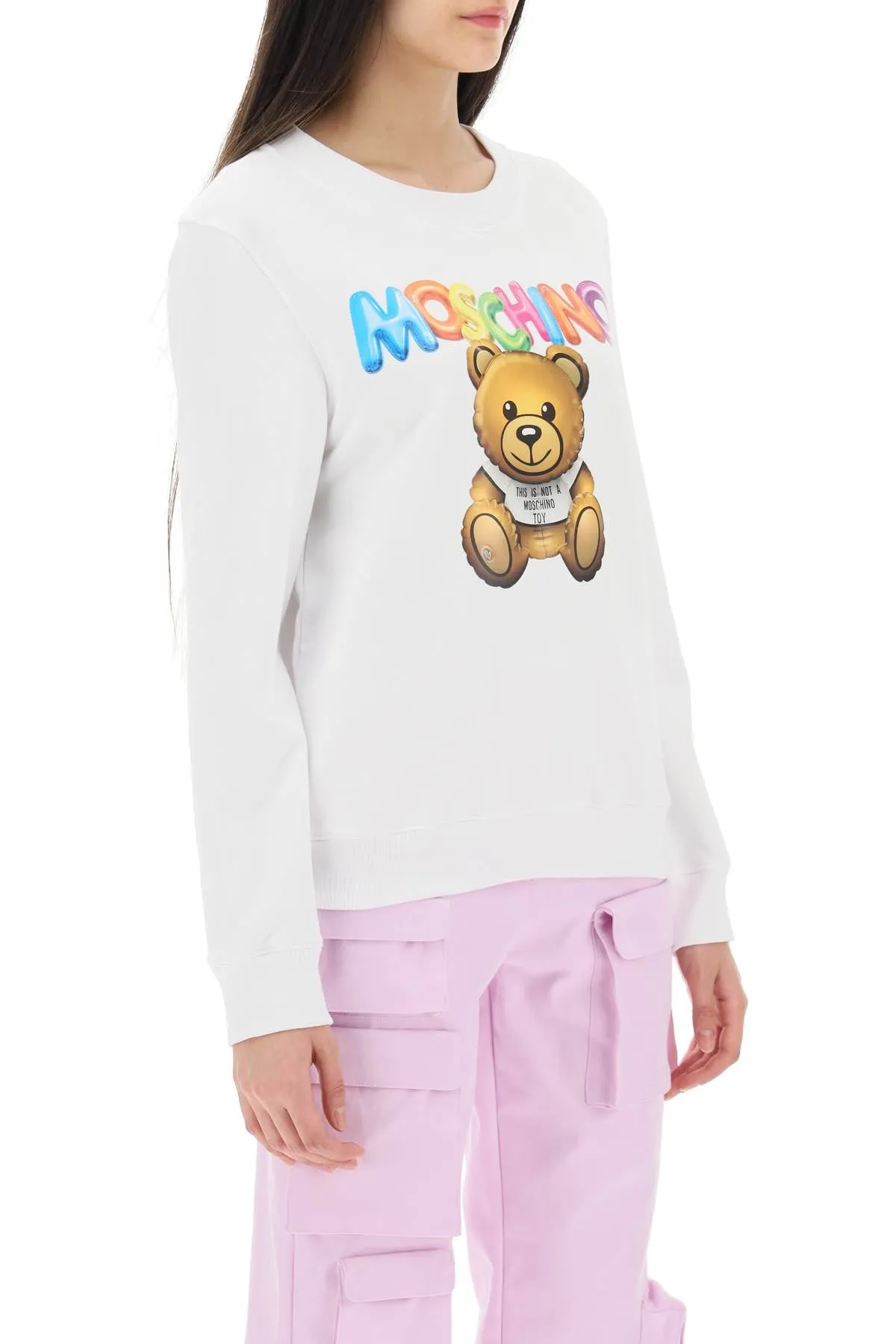 Moschino 'teddy bear' printed crew-neck sweatshirt