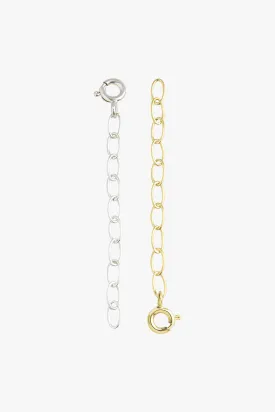 Necklace extender gold plated (7cm)