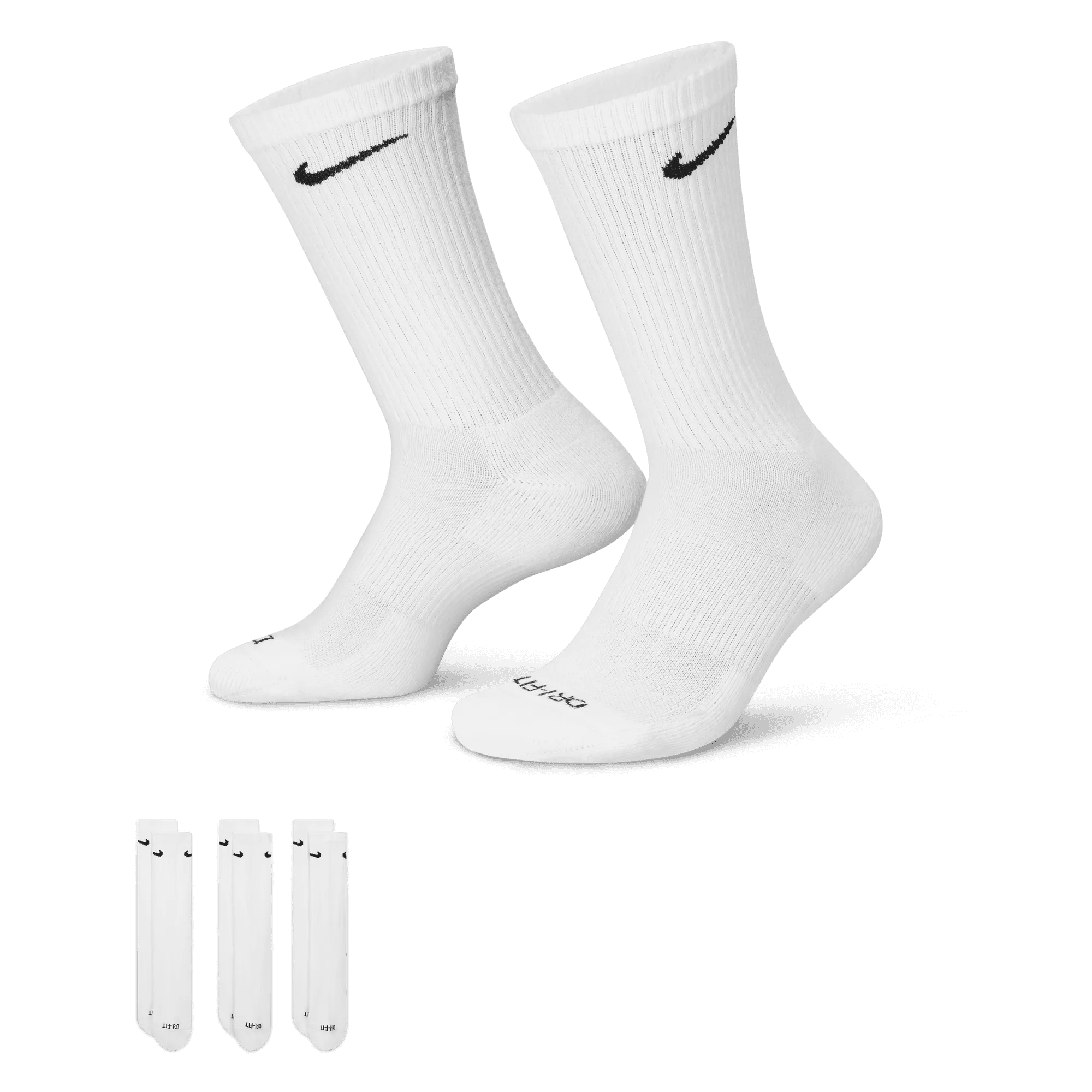 Nike Everyday Plus Cushioned Training Crew Socks (3 Pairs) SX6888-100