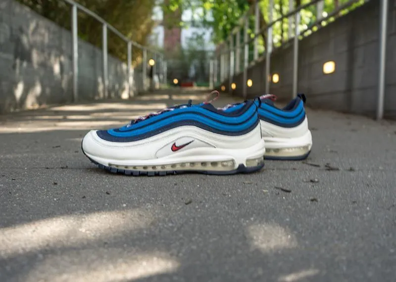 NIKE - Men - Air Max 97 - Obsidian/Red/Blue Taping