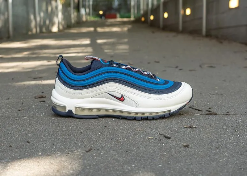 NIKE - Men - Air Max 97 - Obsidian/Red/Blue Taping