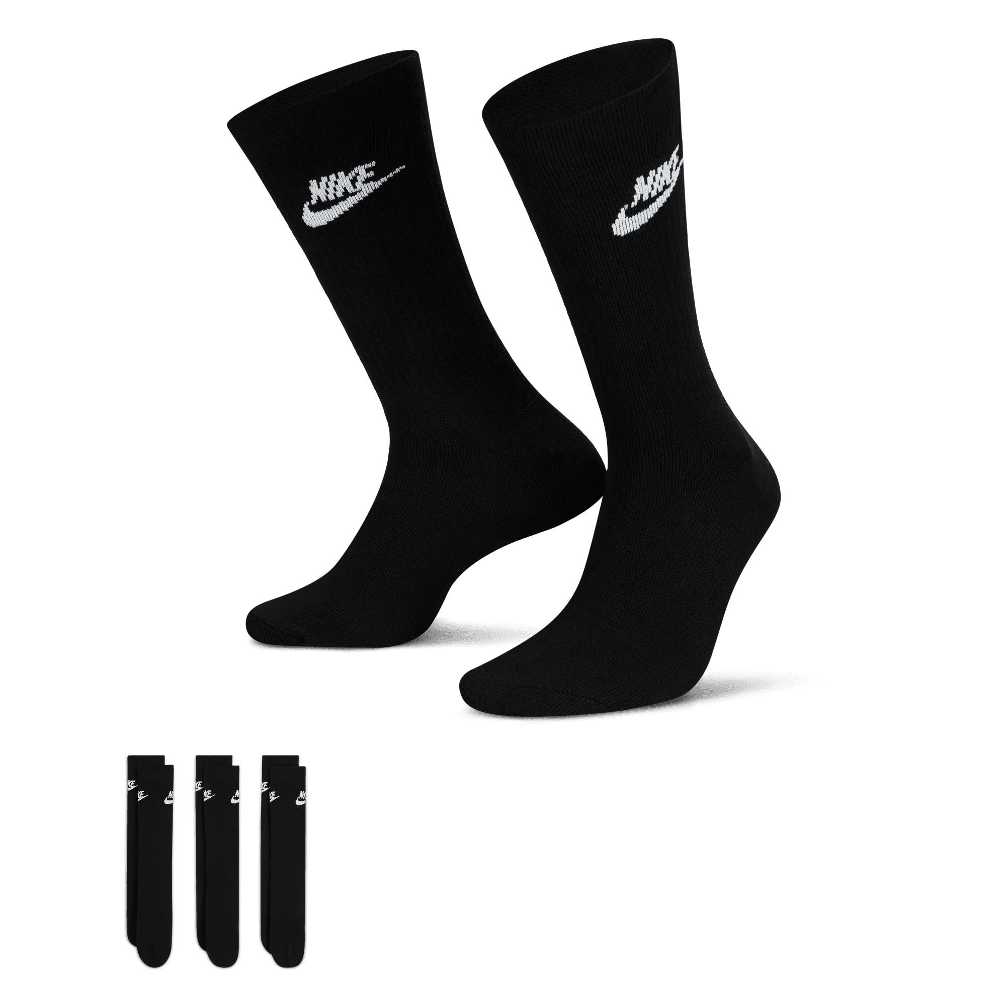 Nike Sportswear Everyday Essential Crew Socks (3 Pairs) DX5025-010