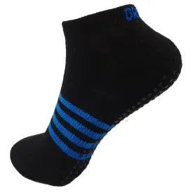 Non Slip Ankle Socks in Blue Stripes