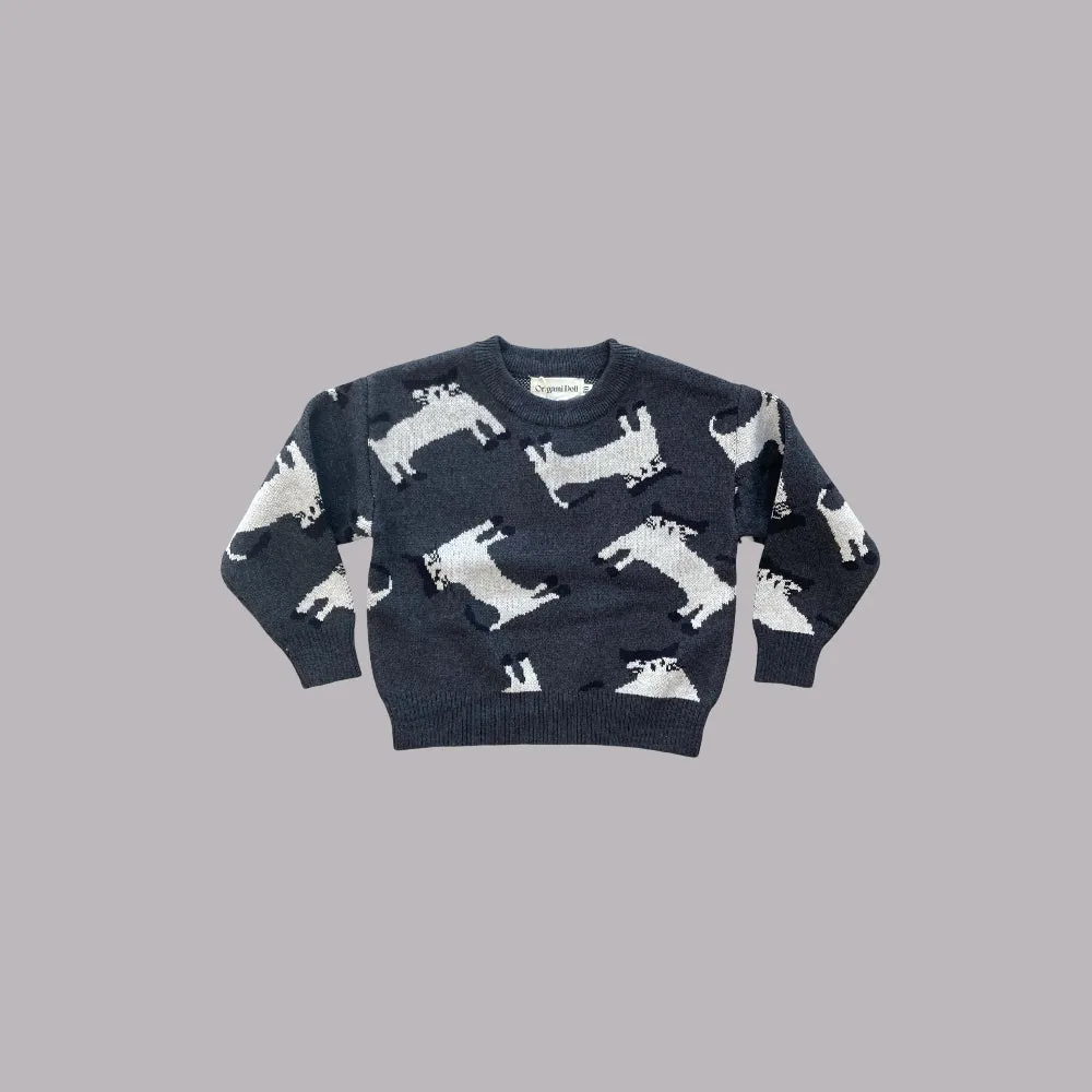 Origami Doll Cat Kids' Jumper