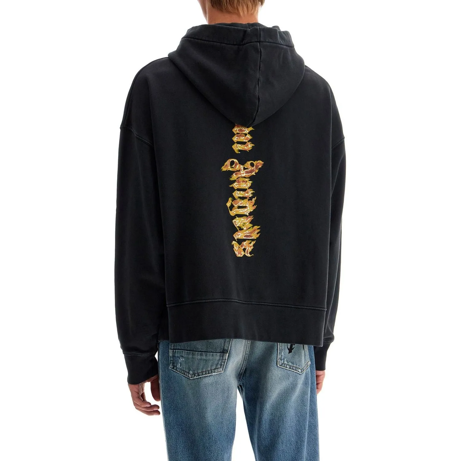 Palm Angels 'burning palm oversized hoodie with hood'