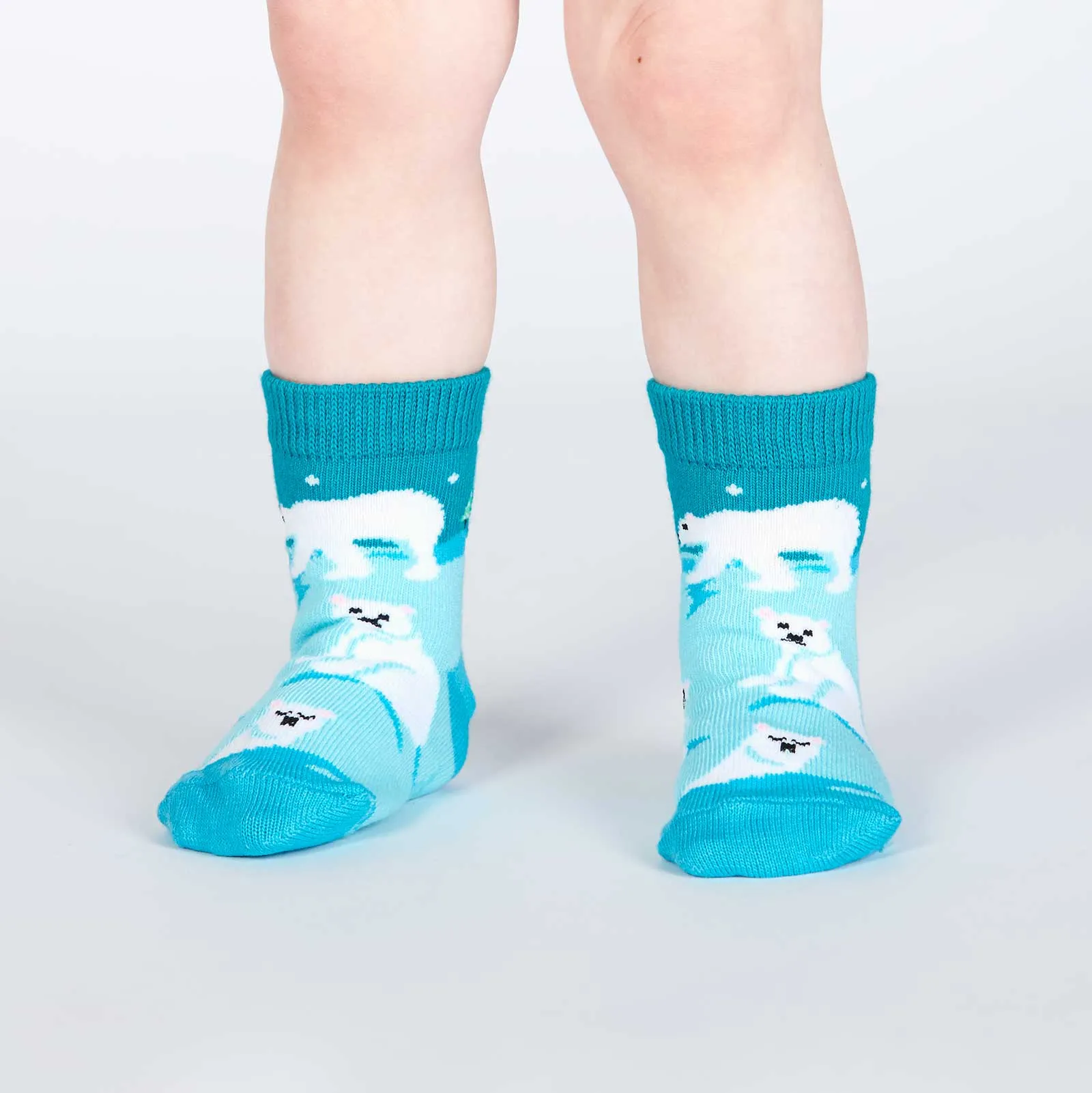 Polar Bear Stare Kids Crew Socks