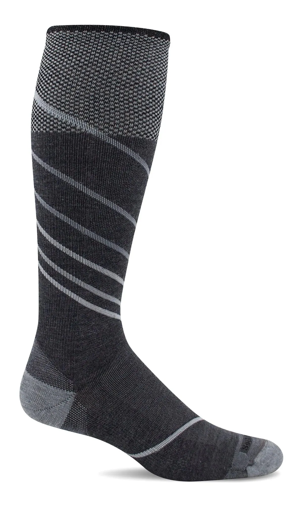 Pulse Men's Bamboo/Merino Firm Compression Socks in Charcoal