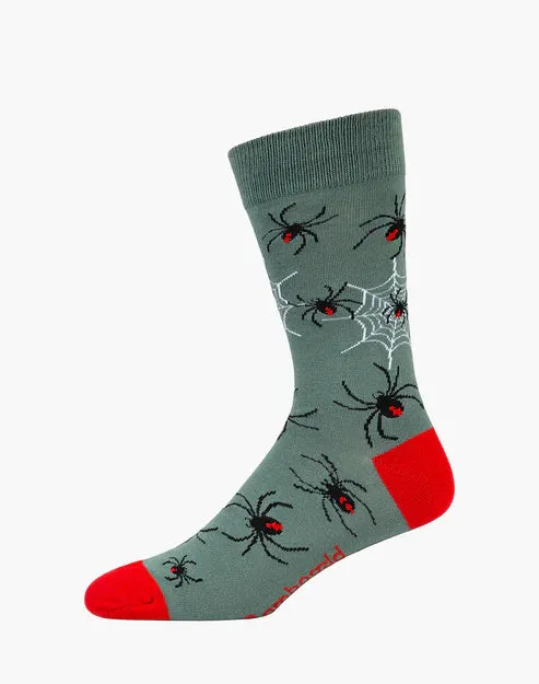 Red Backs Men's Bamboo Socks