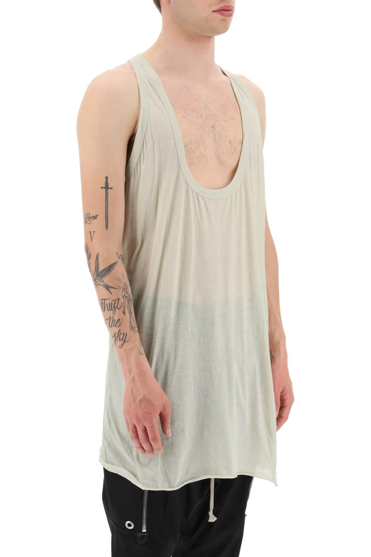 Rick owens 'fog' long tank top