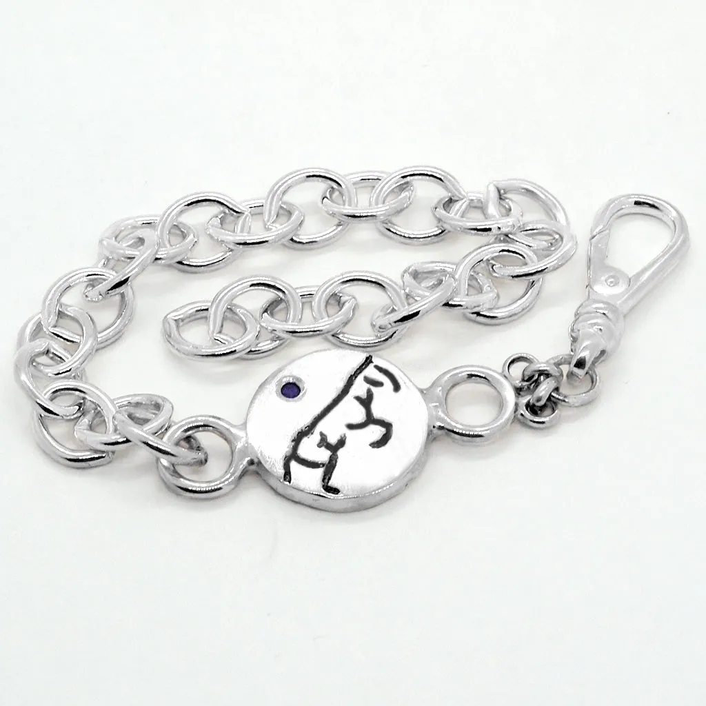 Sage the Horse Spanish Link Chain Bracelet