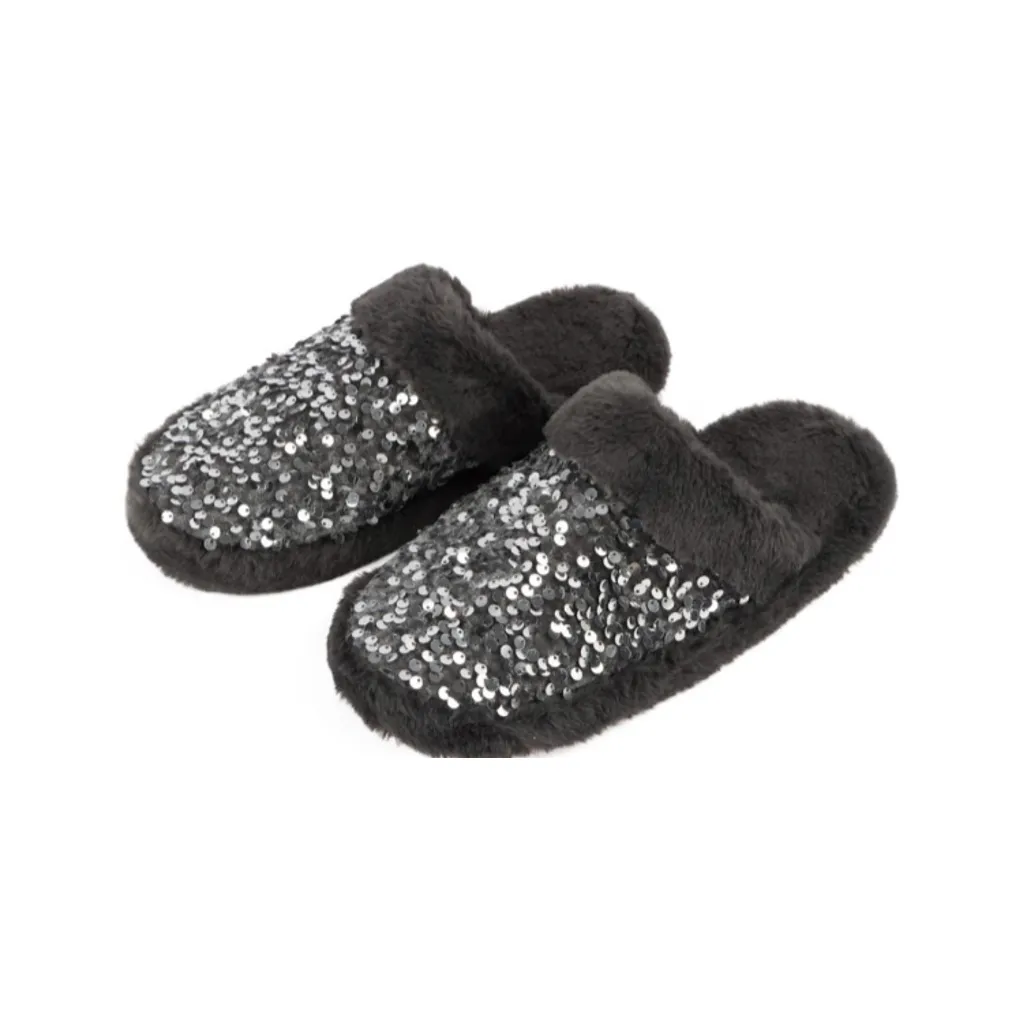 Sequin Glam Snoozies Slide - Womens