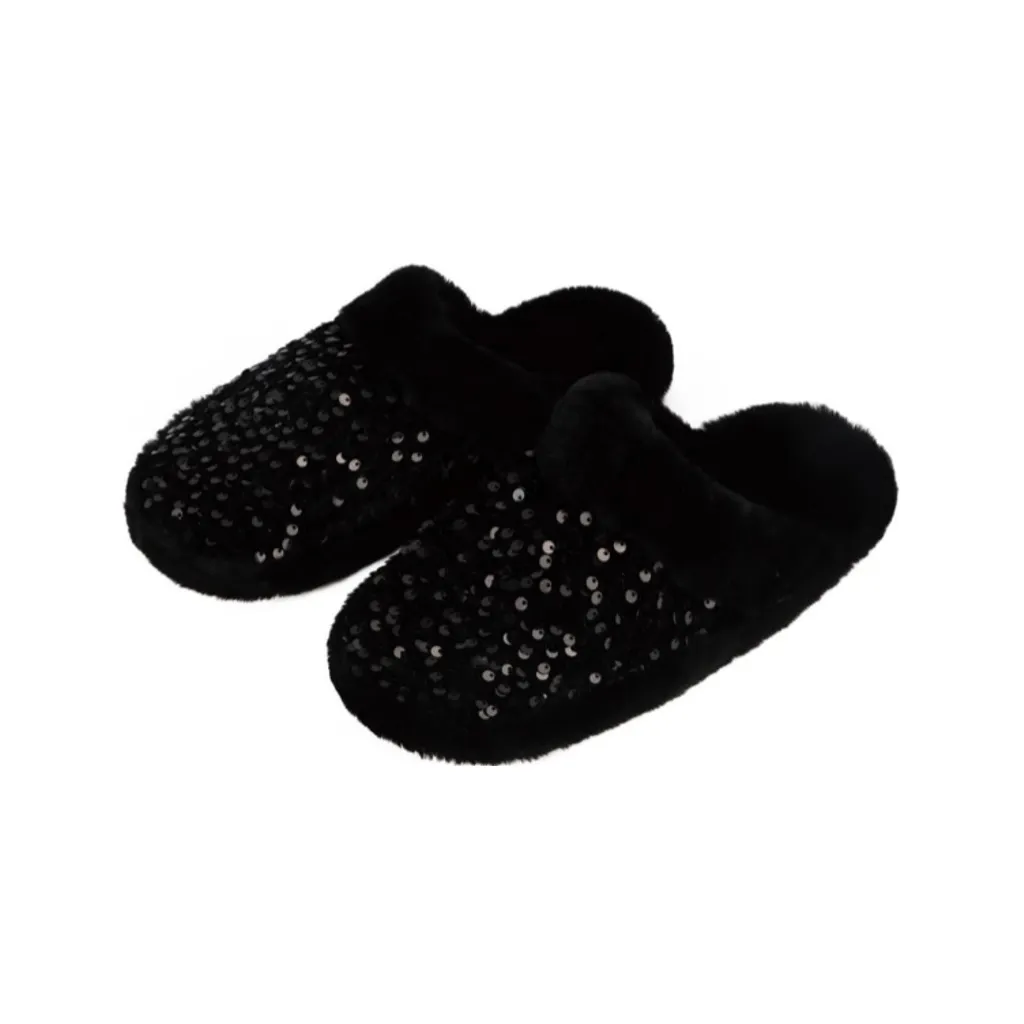 Sequin Glam Snoozies Slide - Womens