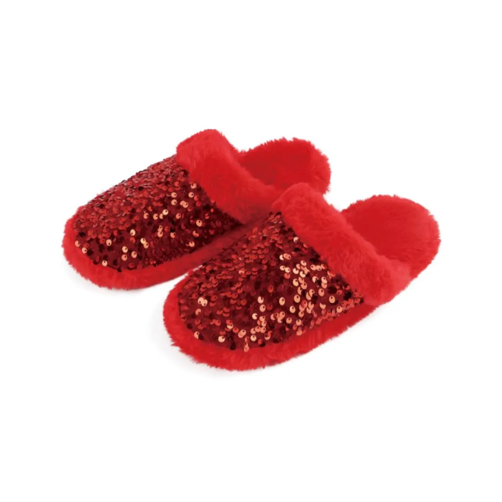 Sequin Glam Snoozies Slide - Womens