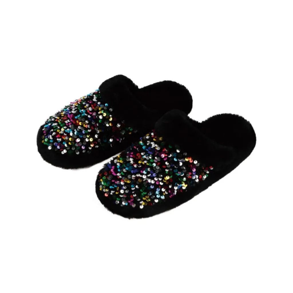 Sequin Glam Snoozies Slide - Womens