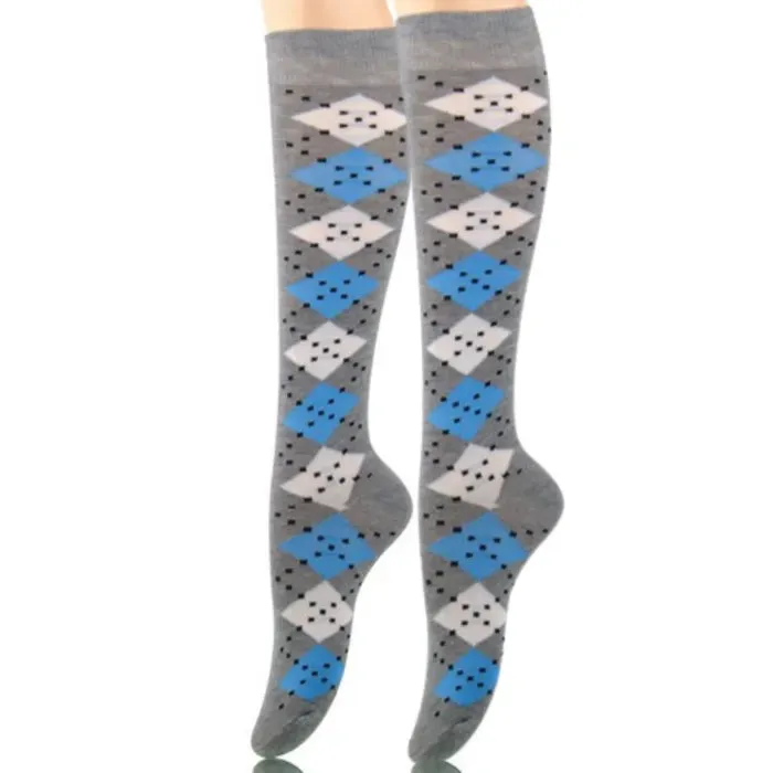 Socks Knee High Diamond for Women