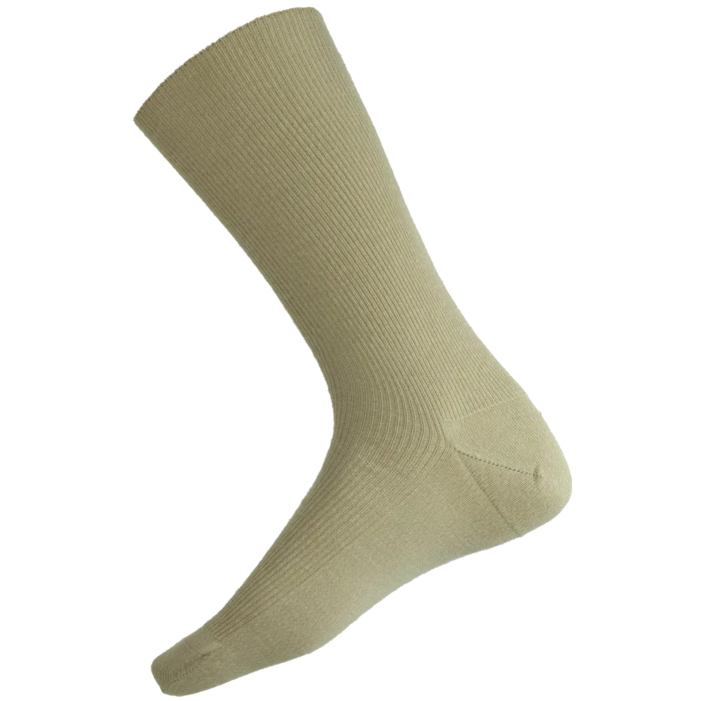 Soft Merino Wool Blend Rib Knit Socks in Grey - Aussie Made