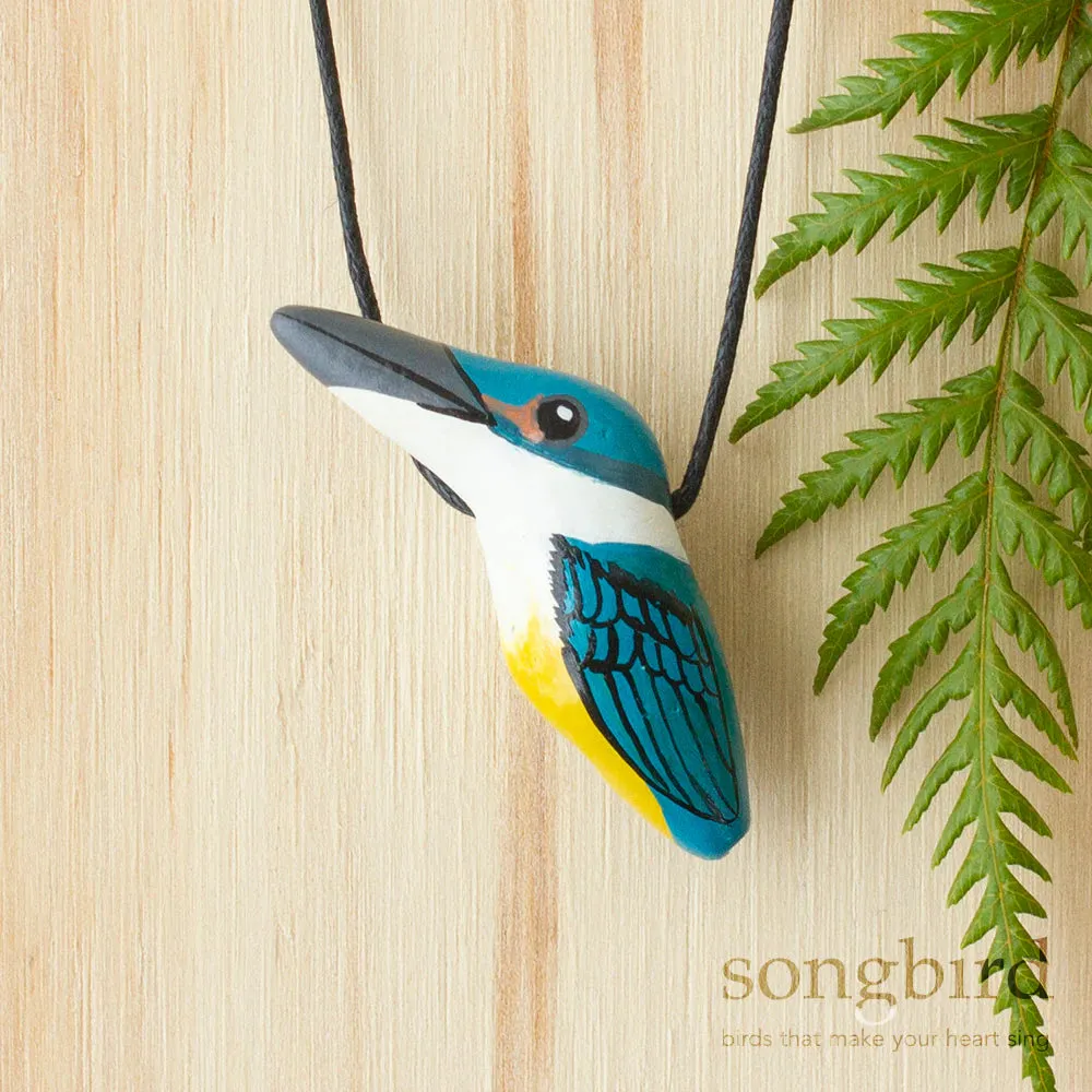 Songbird Whistle Necklaces - Kotare Sacred Kingfisher