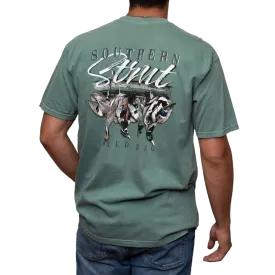 Southern Strut Mixed Bag Tee in Light Green