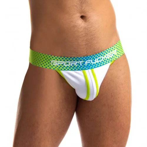 Sport Fucker Jersey Jock - X-Large (Green/White)