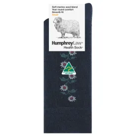 Sunflowers on Charcoal Merino Wool Women's Crew Socks - Aussie Made