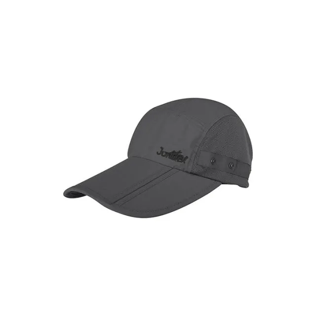 Taslon UV Folding Bill Cap - Charcoal