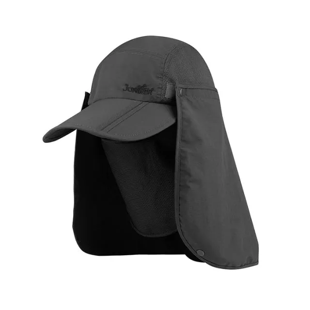 Taslon UV Folding Bill Cap - Charcoal