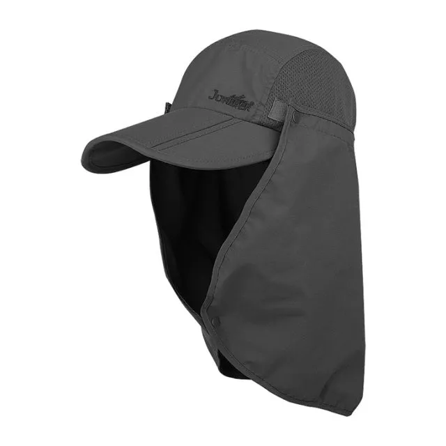 Taslon UV Folding Bill Cap - Charcoal