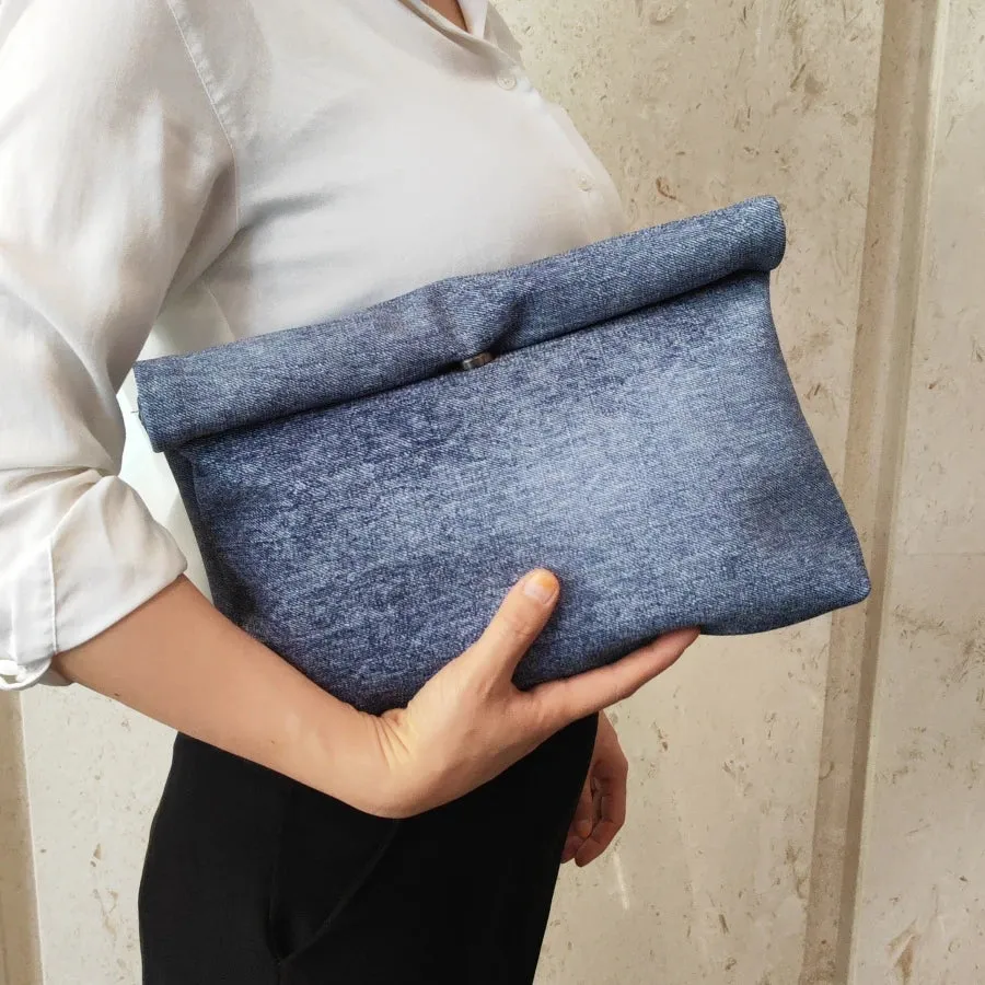 TEEK - Envelope Denim Clutch