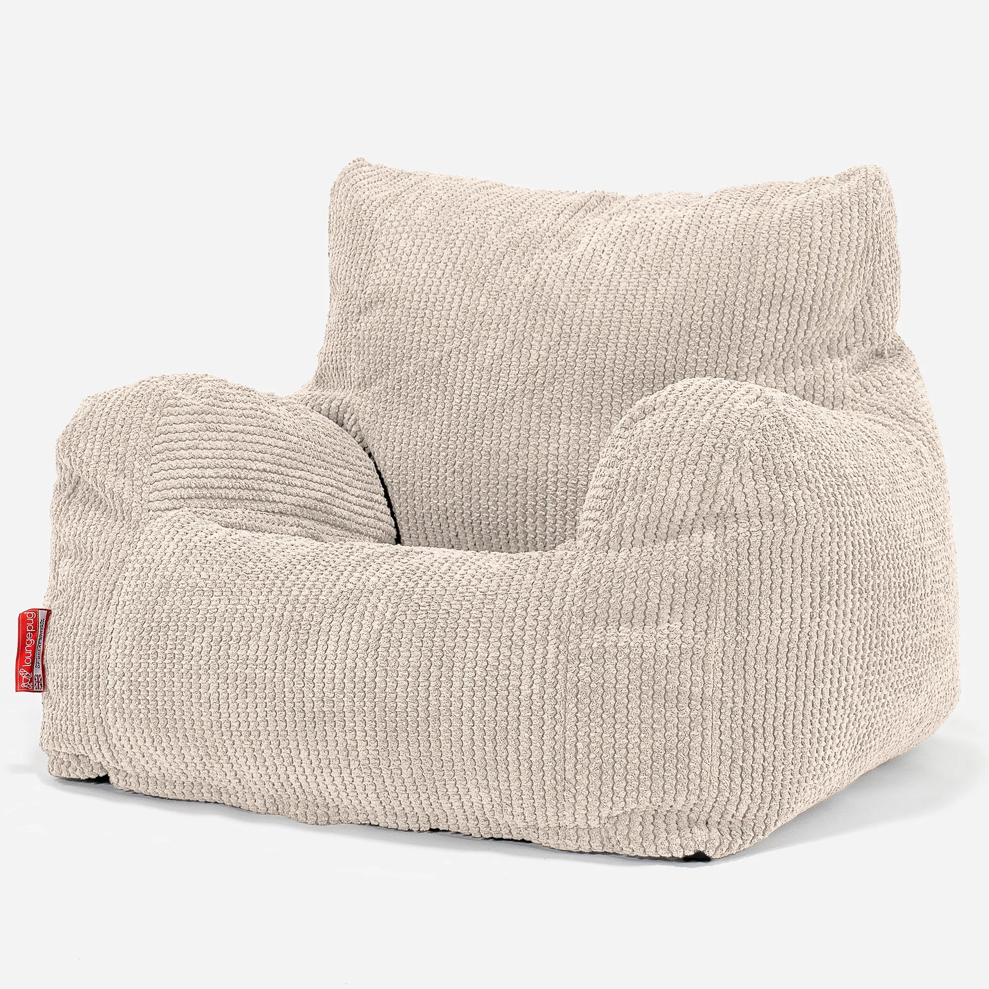 Teens Bean Bag Armchair 6-14 yr - Pom Pom Ivory