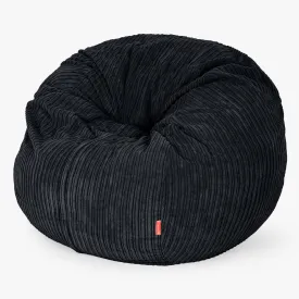 The Bean Bag Bed - Cord Black