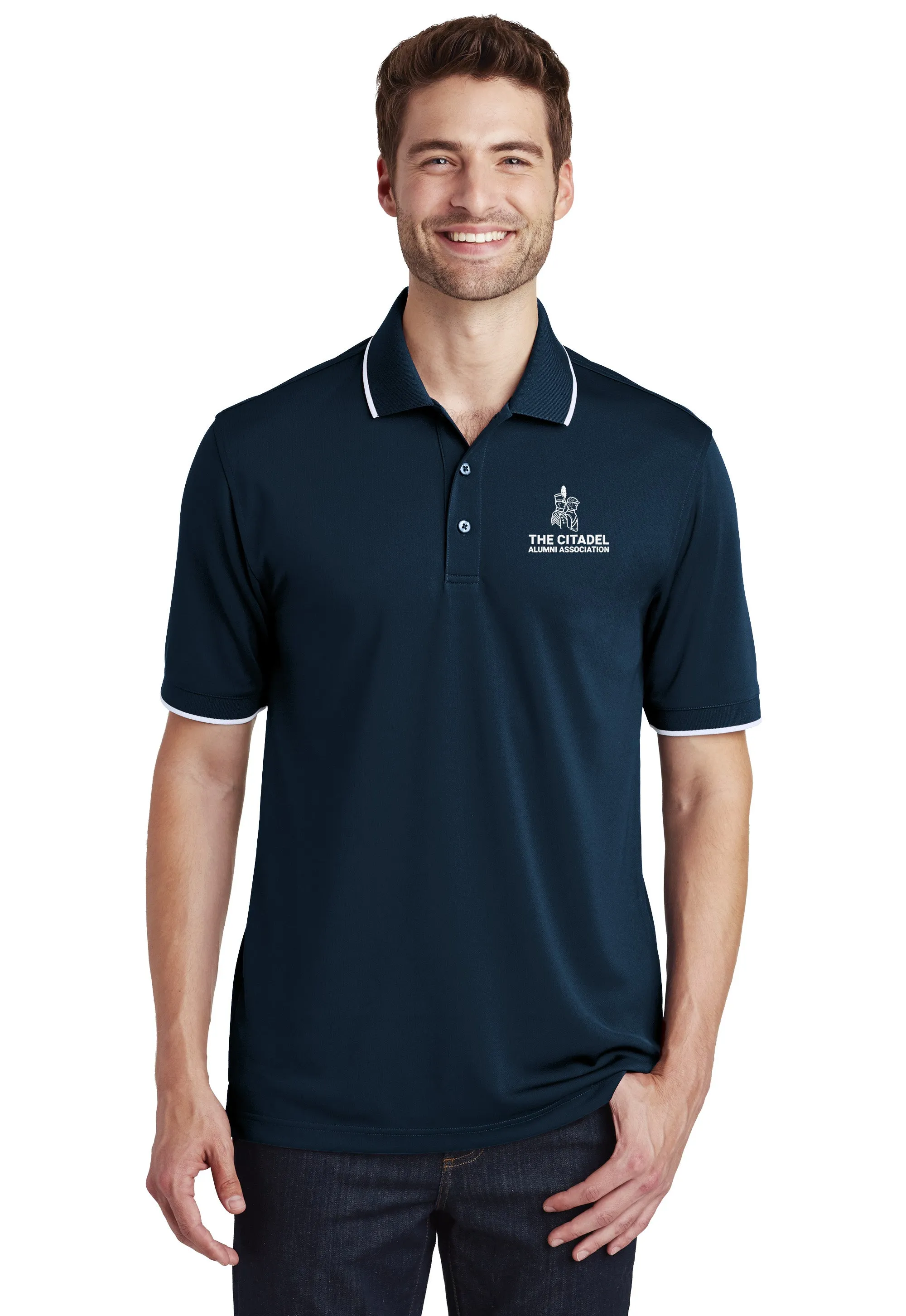 The Citadel, Alumni Association, UV Micro-Mesh Tipped Polo Shirt