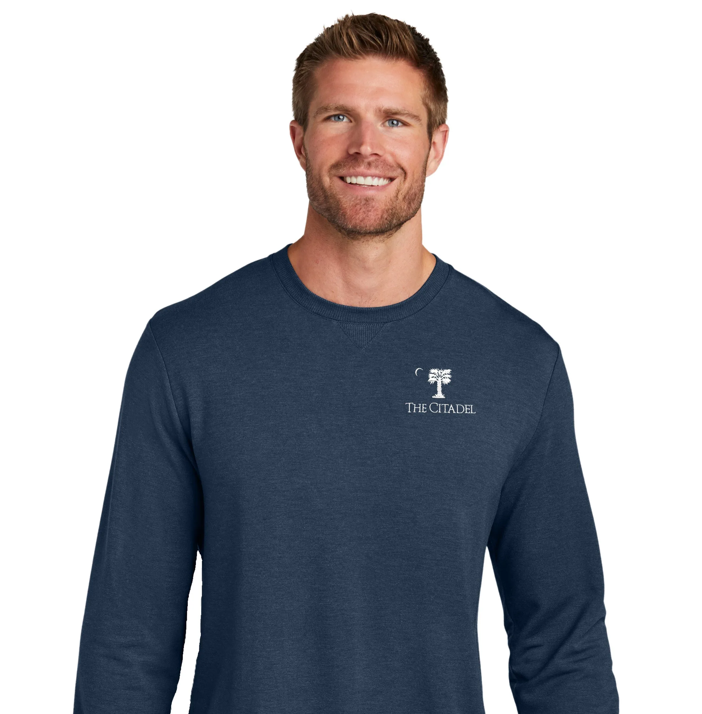 The Citadel, Big Red Logo, TravisMathew Long Weekend Crew Sweatshirt