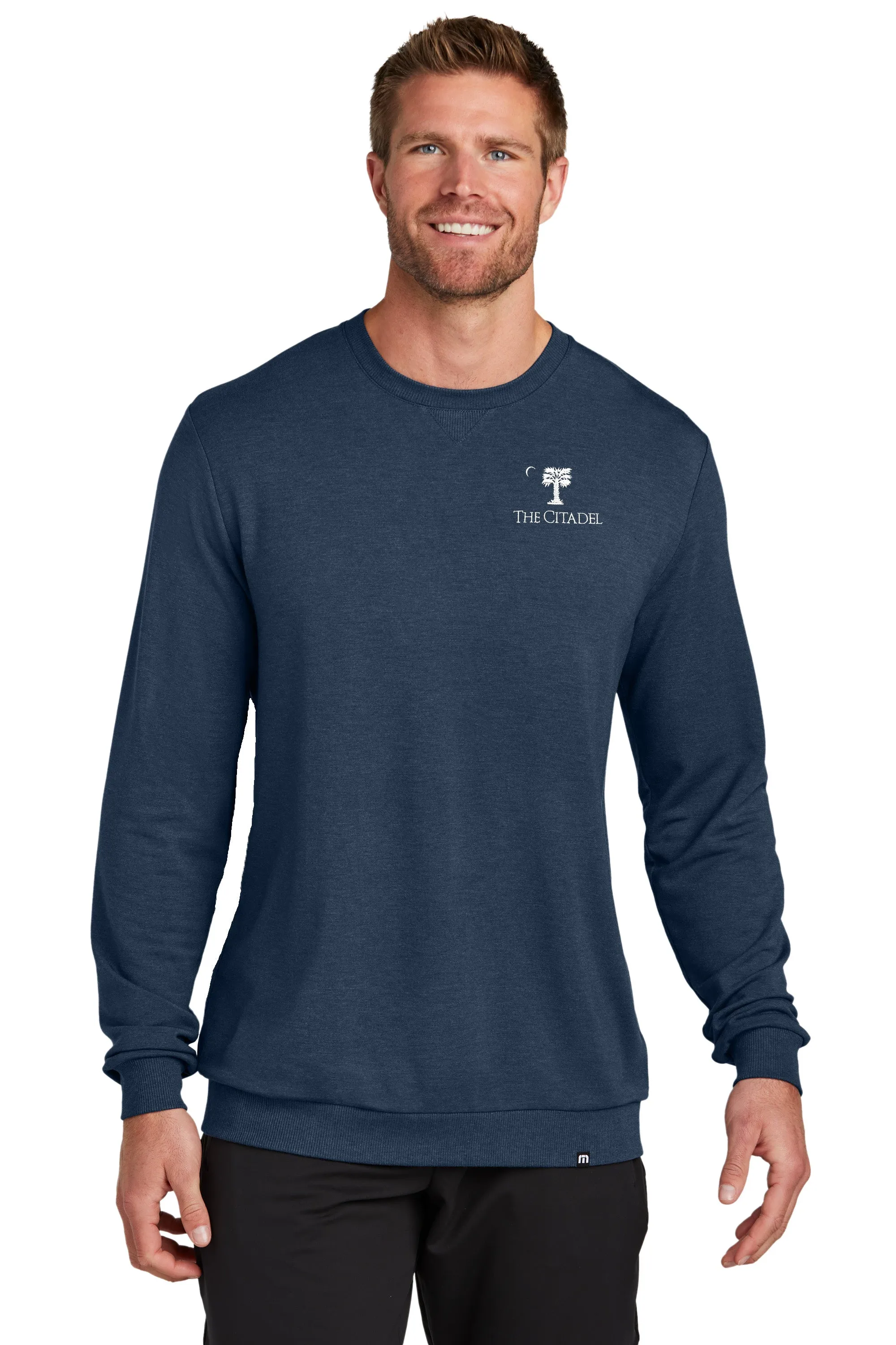 The Citadel, Big Red Logo, TravisMathew Long Weekend Crew Sweatshirt