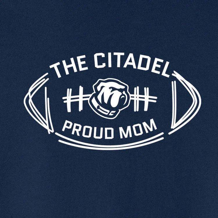 The Citadel Bulldog Proud Mom Unisex Sponge Fleece Drop Shoulder Sweatshirt