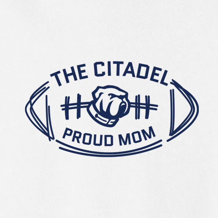 The Citadel Bulldog Proud Mom Unisex Sponge Fleece Drop Shoulder Sweatshirt