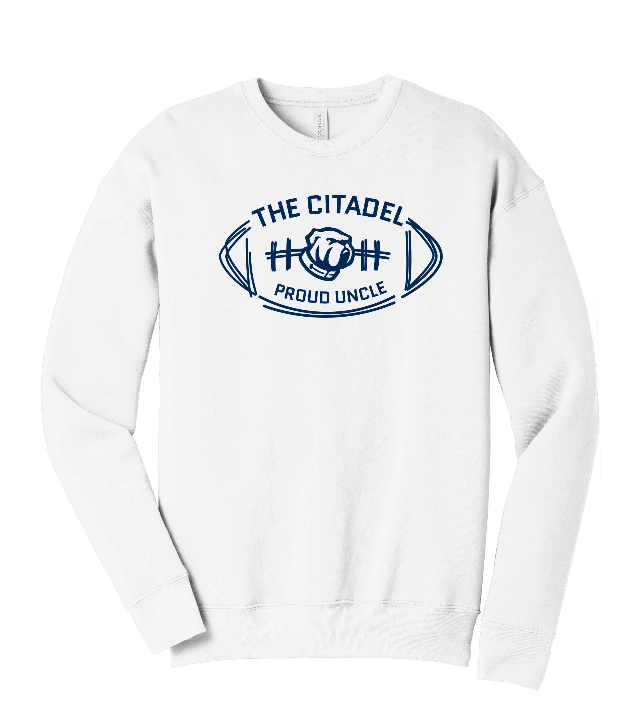 The Citadel Bulldog Proud Uncle Unisex Sponge Fleece Drop Shoulder Sweatshirt