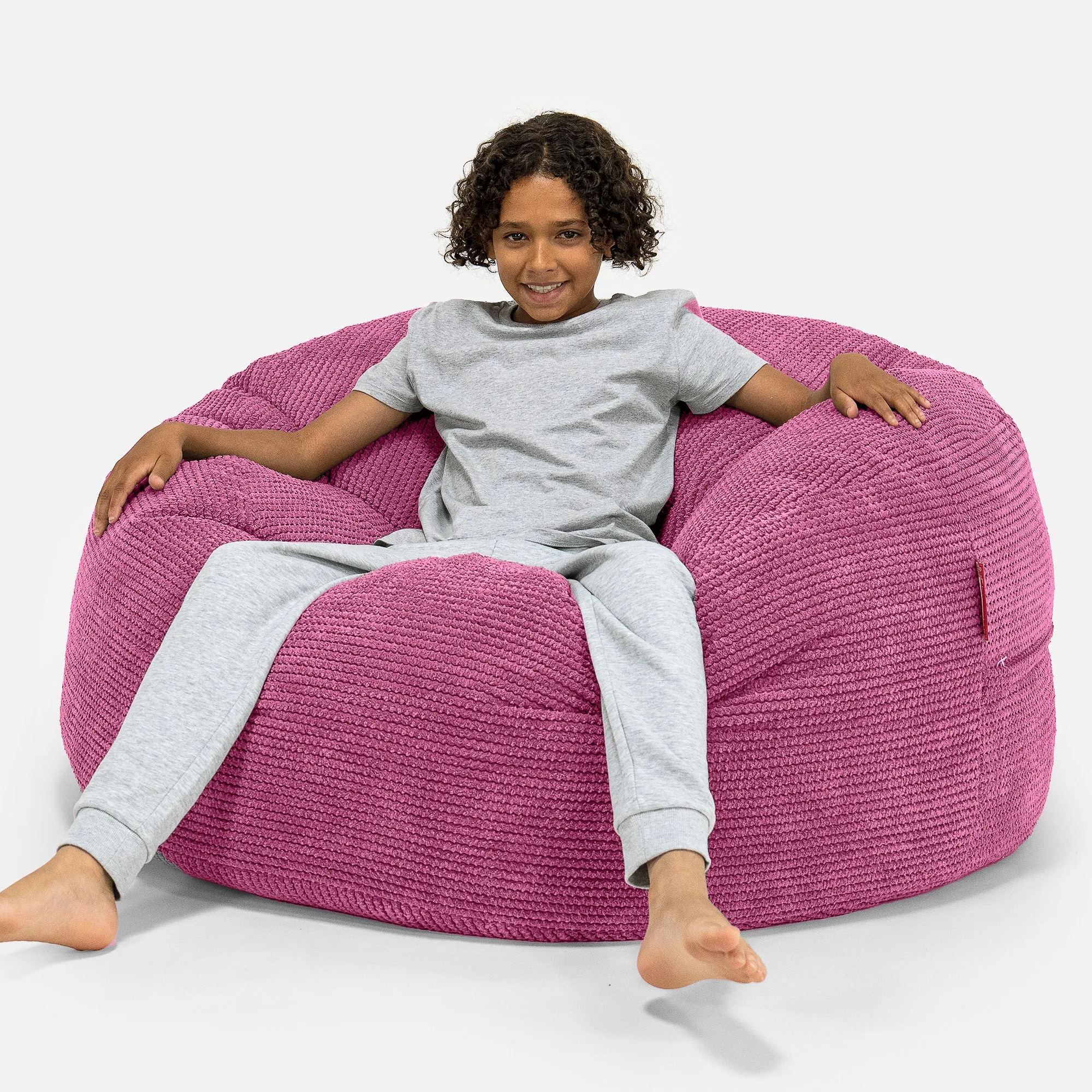 Ultra Comfy Kids Super Sized Bean Bag 6-14 yr - Pom Pom Pink