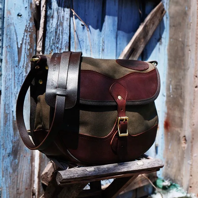 WAXED CANVAS SHOULDER BAG WIDMAR