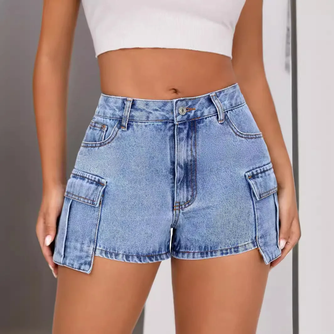 Women Clothing Comfortable Slim Fit Denim Shorts