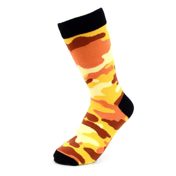 *Women's Color Camouflage Novelty Socks