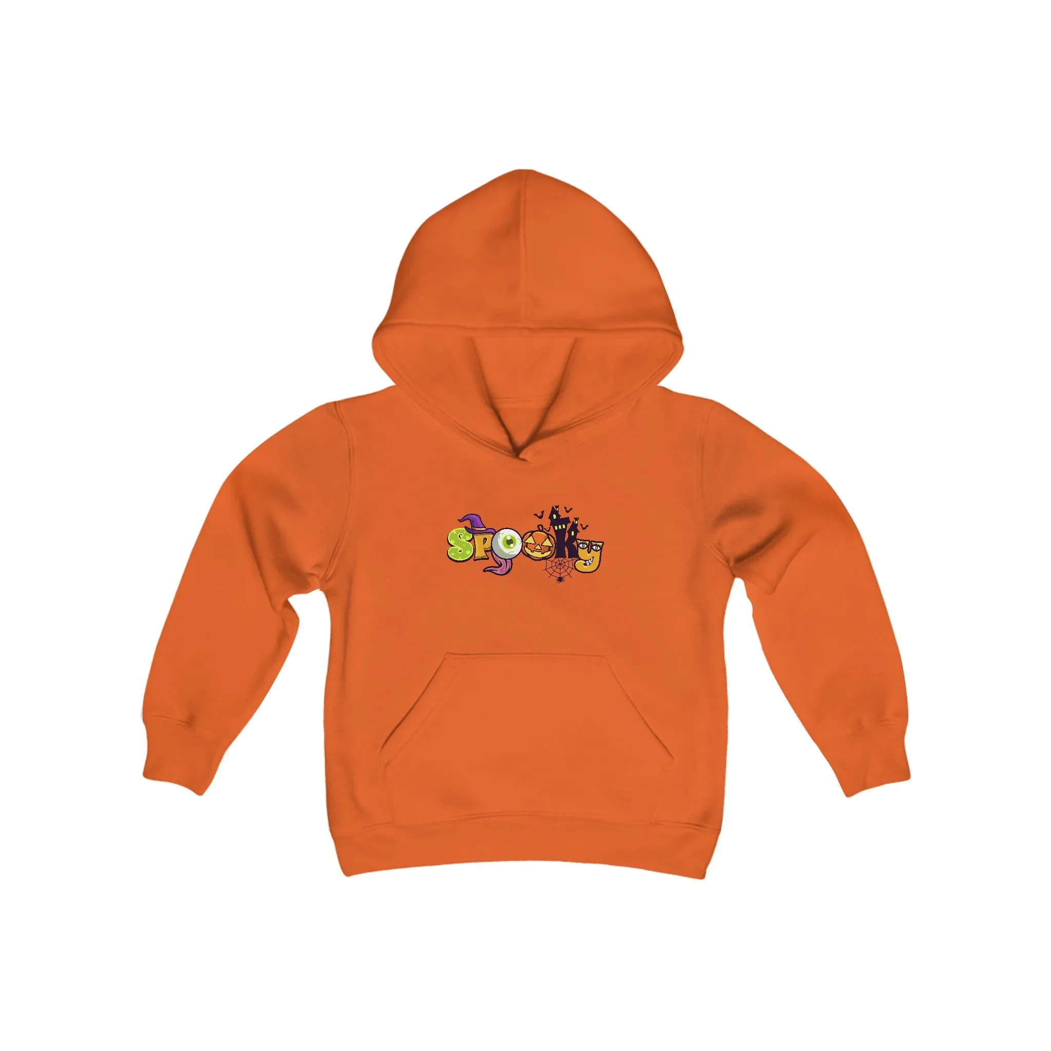 Youth Heavy Blend Hooded Sweatshirt: Spooky