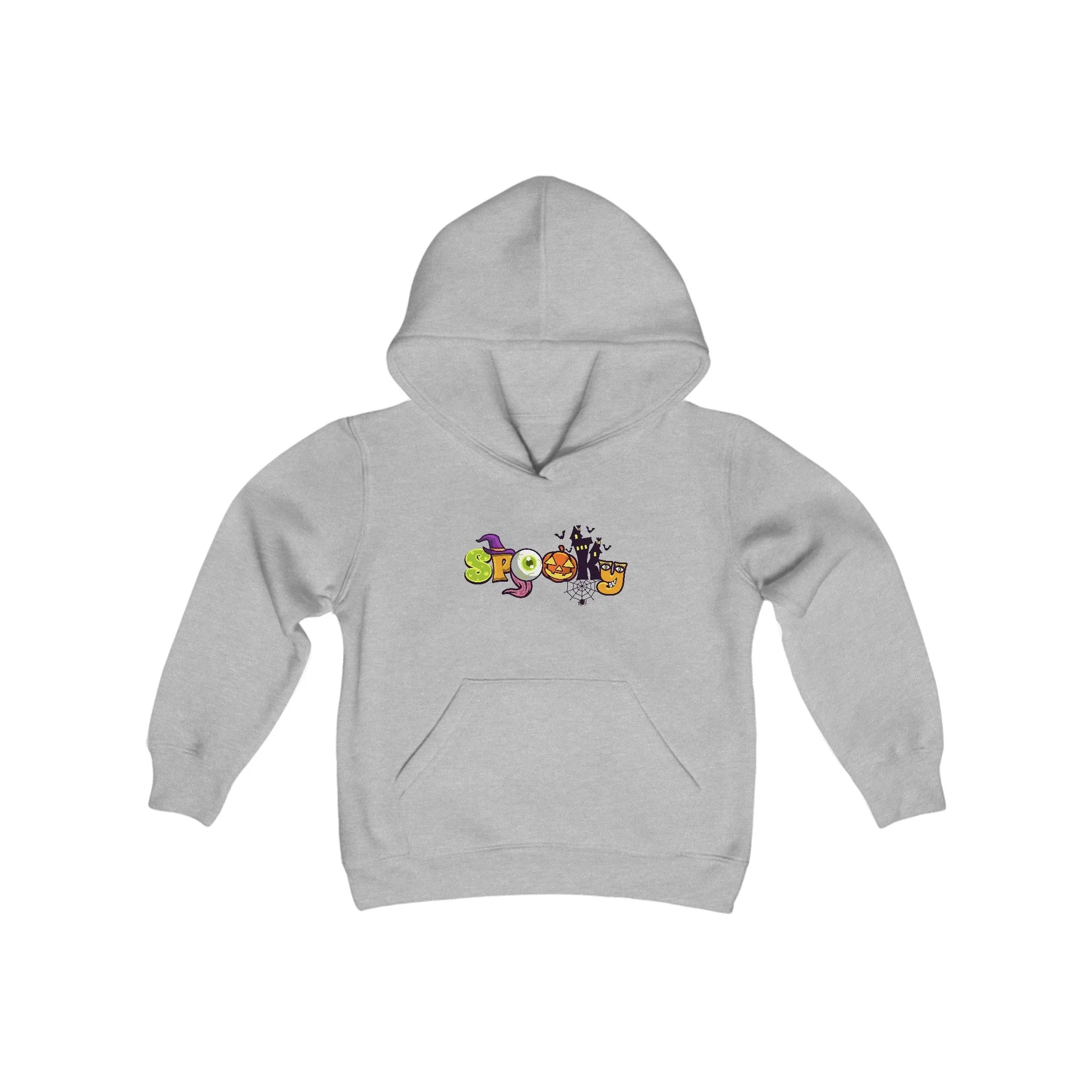 Youth Heavy Blend Hooded Sweatshirt: Spooky