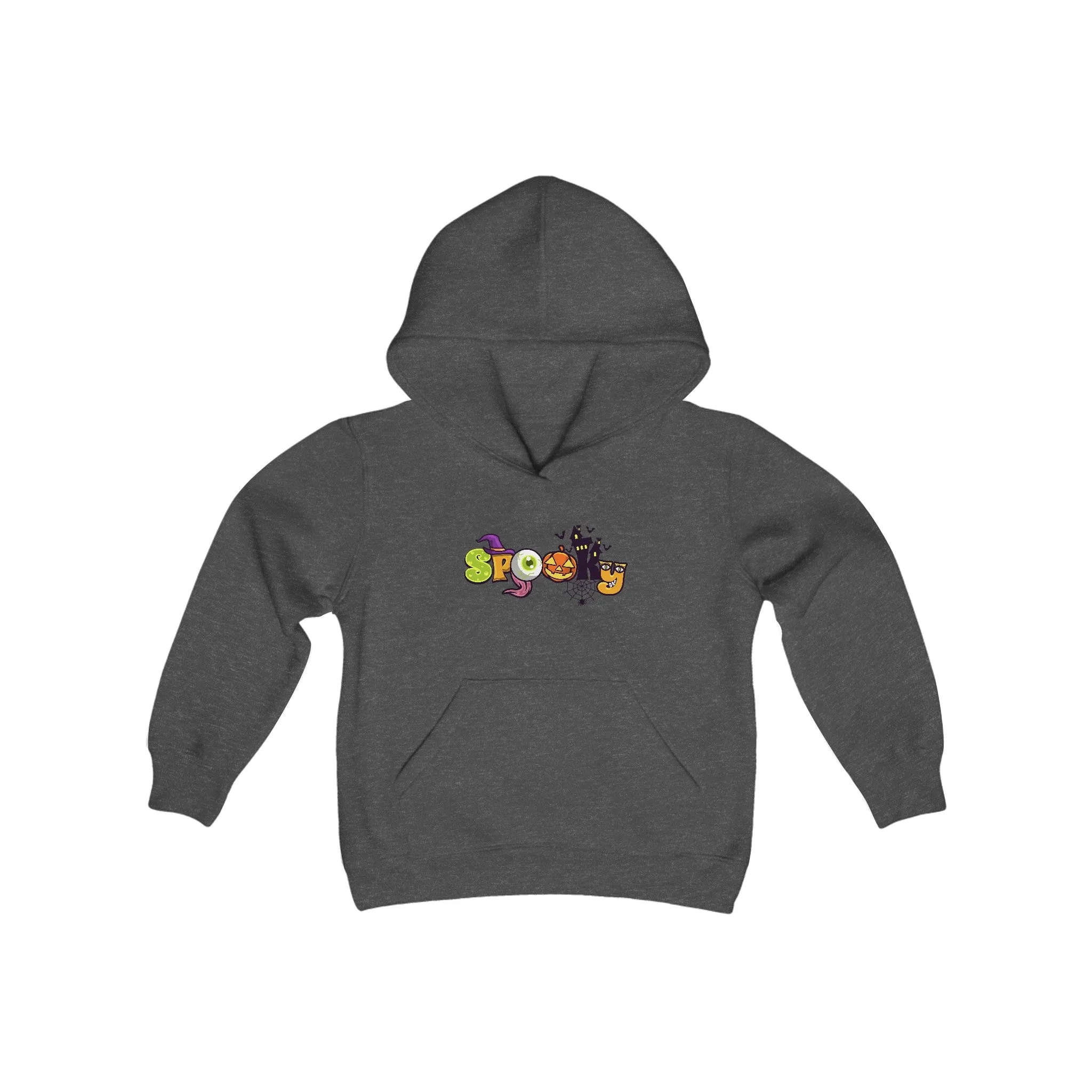 Youth Heavy Blend Hooded Sweatshirt: Spooky