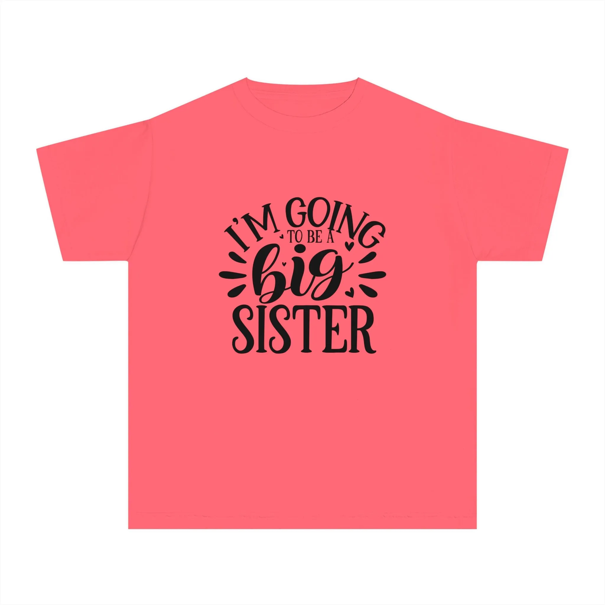 Youth Midweight T-shirt: Big sister tshirt