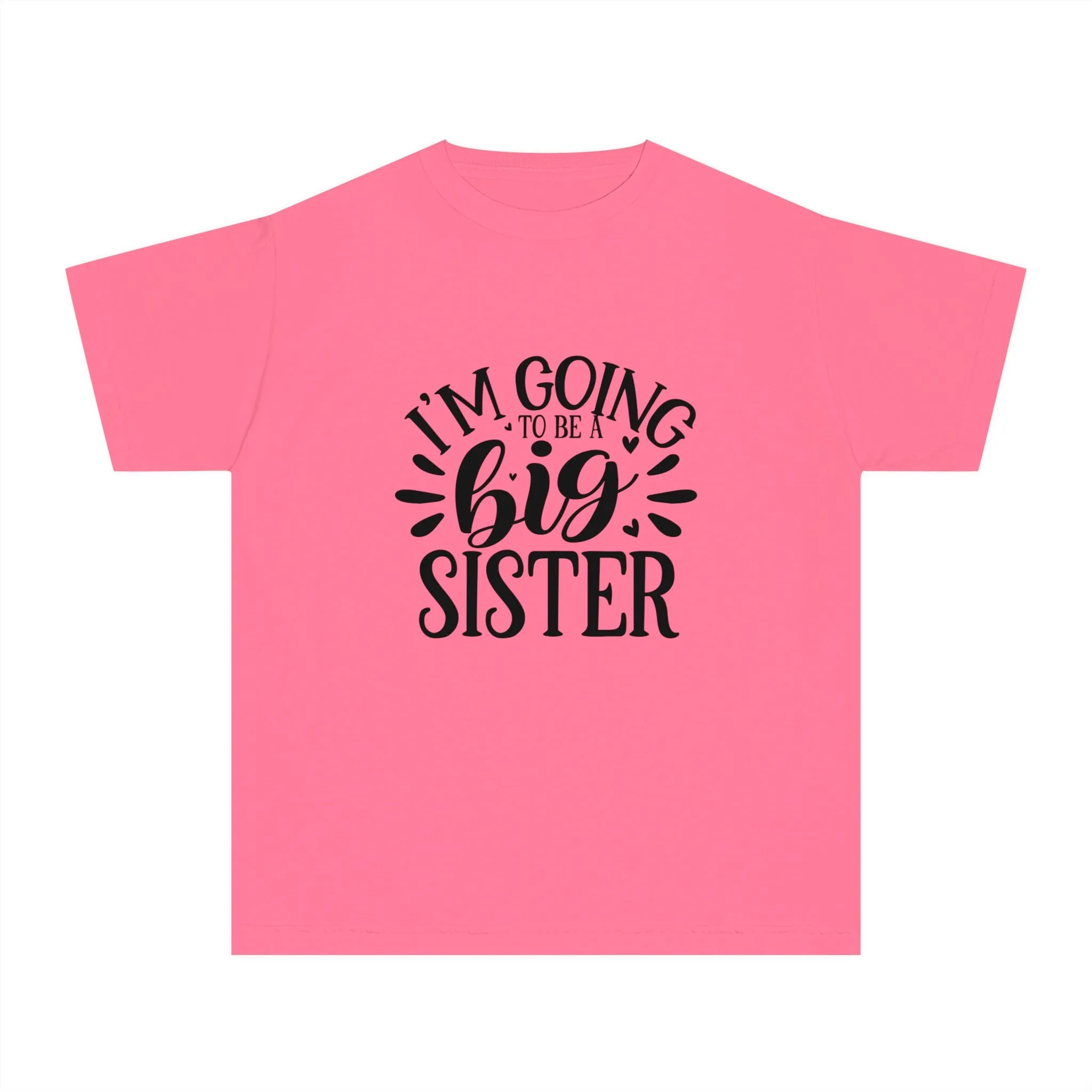 Youth Midweight T-shirt: Big sister tshirt