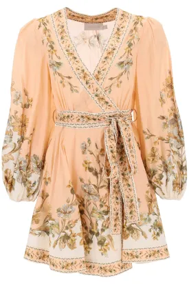 Zimmermann chintz wrap mini dress